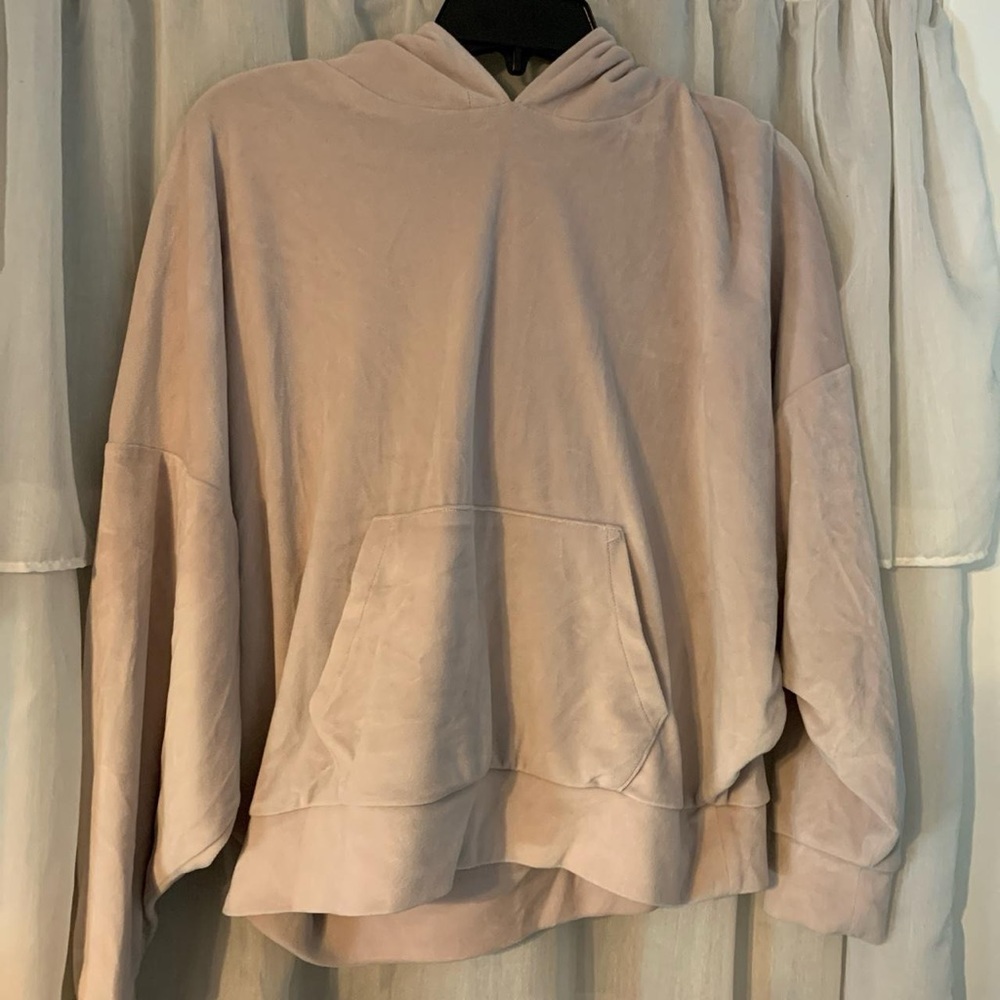 AE American Eagle Pink Hooded Sweatshirt